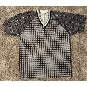 Vintage Soccer jersey Score Men's Short Sleeve Gray AM #56 Regular Fit